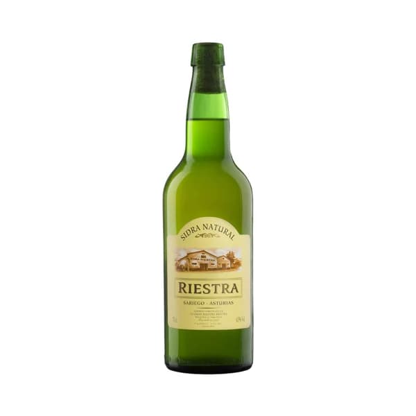 RIESTRA Sidra natural, elaborada con 100% manzana sidrera botella 70 cl. - 1 ud - Imagen del producto en Findit