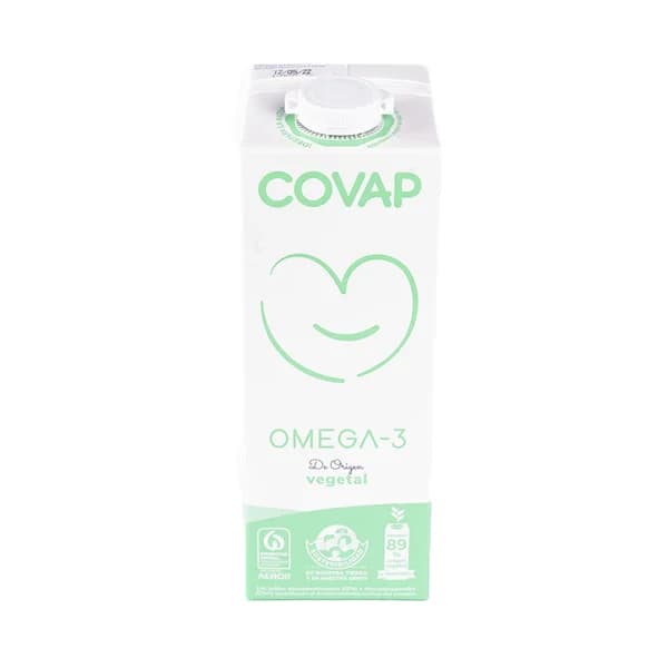 COVAP Omega 3 Preparado lácteo desnatado, sin gluten y enriquecido con Omega 3 de origen vegetal 1 l. - 1 l - Imagen del producto en Findit