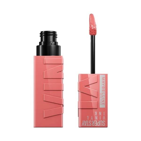 MAYBELLINE Superstay vinyl ink tono 100 Charmed  Lápiz de labios en tinta líquida con acabado efecto vinilo. - 1 ud - Imagen del producto en Findit