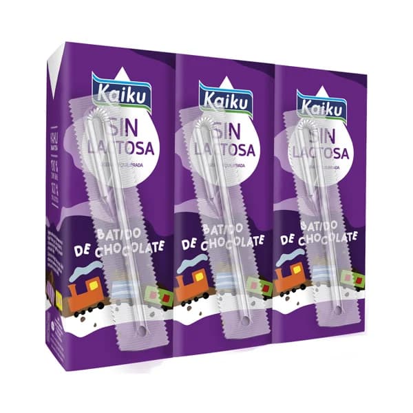 KAIKU Batido de chocolate sin lactosa KAIKU 3 x 200 ml. - 0.6 l - Imagen del producto en Findit