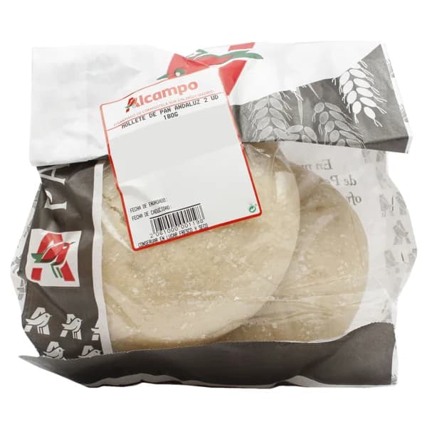 Mollete de pan andaluz 2 uds. - 0.18 kg - Imagen del producto en Findit