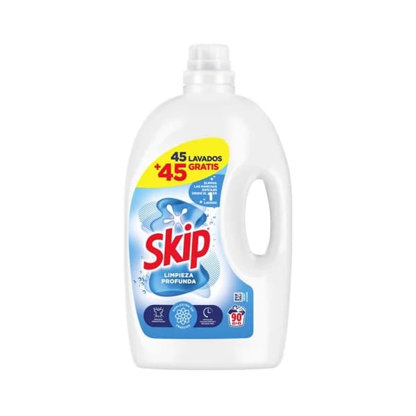 SKIP Active clean Detergente líquido con resultados impecables incluso en agua fría 45 ds. - 1 ud - Imagen del producto en Findit