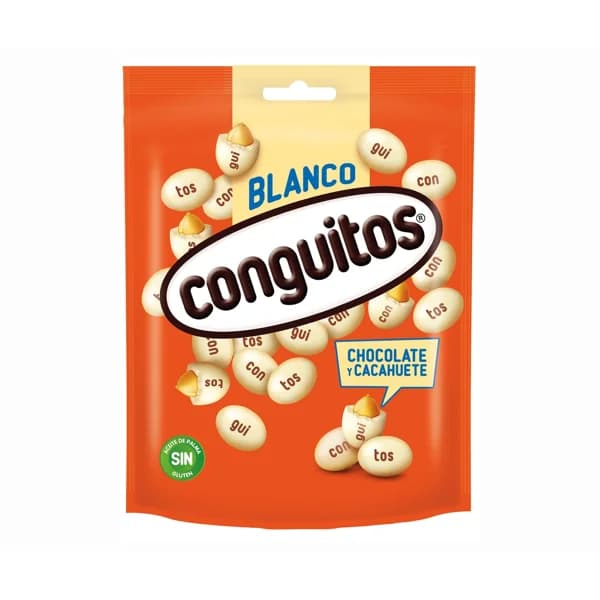 CONGUITOS Cacahuete de chocolate blanco 200 gr. - 0.2 kg - Imagen del producto en Findit