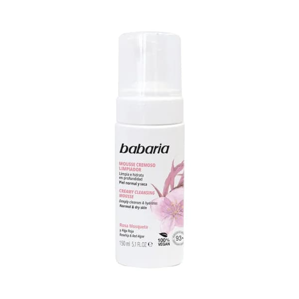 BABARIA Limpiador facial con textura mousse cremosa, para piel normal y seca BABARIA 150 ml. - 0.15 l - Imagen del producto en Findit