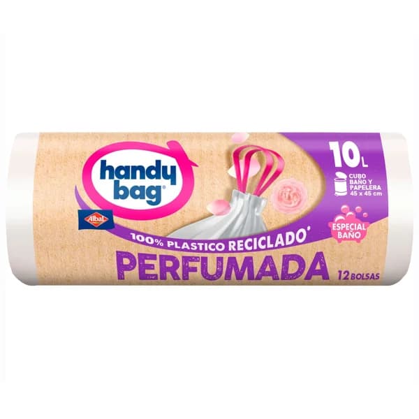 HANDY BAG Bolsa de basura baño perfumada 10 l. - 1 ud - Imagen del producto en Findit