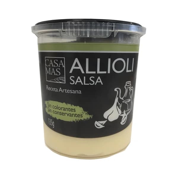 CASA MAS Salsa alioli, receta artesana, sin conservantes ni colorantes CASA MAS 135 g. - 0.14 kg - Imagen del producto en Findit