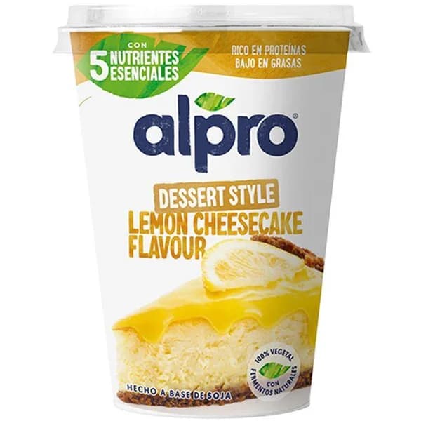Postre vegetal sabor tarta de queso-limón ALPRO, tarrina 400 ml - 0.4 l - Imagen del producto en Findit
