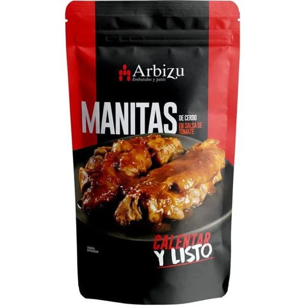 Manitas de cerdo en salsa de tomate ARBIZU, sobre 600 g - 1 ud - Imagen del producto en Findit