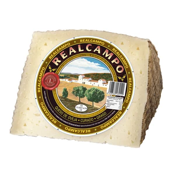 REALCAMPO Queso de oveja curado REALCAMPO cuña - 1 ud - Imagen del producto en Findit