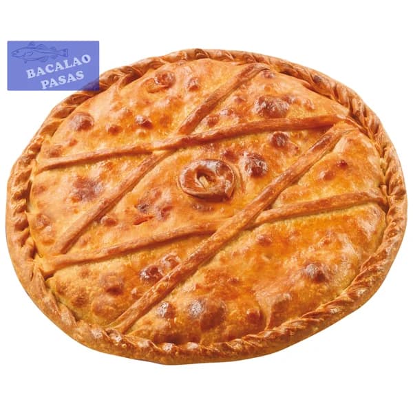 Empanada de bacalao y pasas 500 gr - 0.43 kg - Imagen del producto en Findit