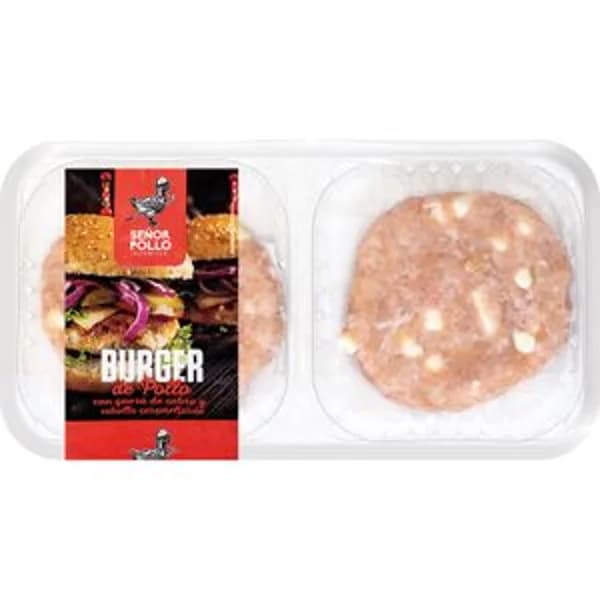 Burger Pollo con Cebolla Caramel. y Queso Cabra - 0.24 ud - Imagen del producto en Findit