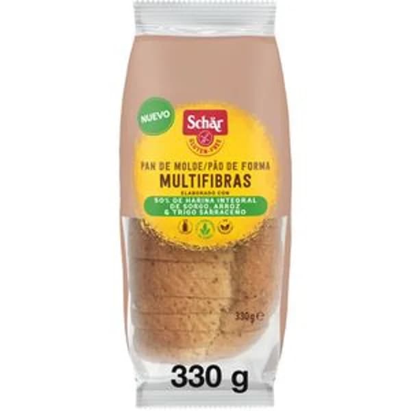 Pan de molde multifibras 330 g - 0.33 kg - Imagen del producto en Findit
