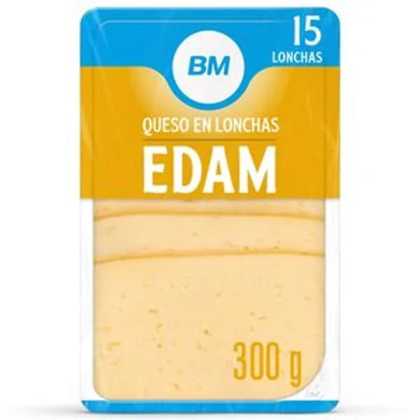 Queso edam en lonchas 300 g - 0.3 kg - Imagen del producto en Findit