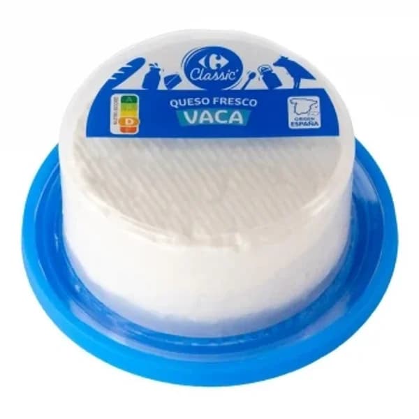 Queso fresco de vaca Carrefour Classic 250 g. - 0.25 kg - Imagen del producto en Findit