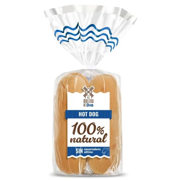 Panecillos para hot dog El molino de Dia bolsa 220 g - 0.22 kg - Imagen del producto en Findit