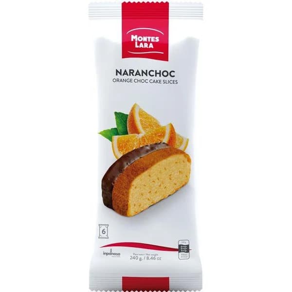 Bizcocho de naranja y chocolate INPANASA, paquete 240g - 0.24 kg - Imagen del producto en Findit