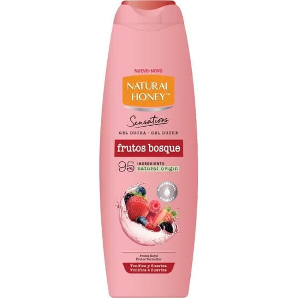 Gel de ducha frutos rojos NATURAL HONEY, bote 650 ml - 0.65 l - Imagen del producto en Findit