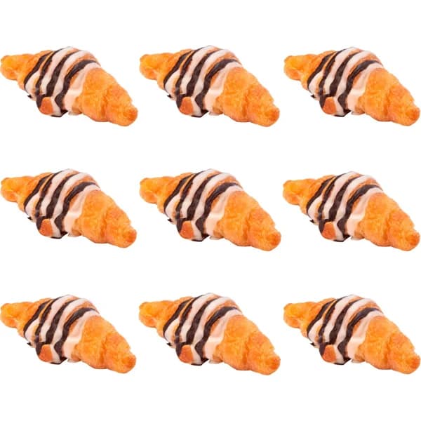 Mini croissants bañados rayados 9 uds. 315 g. - 0.32 kg - Imagen del producto en Findit