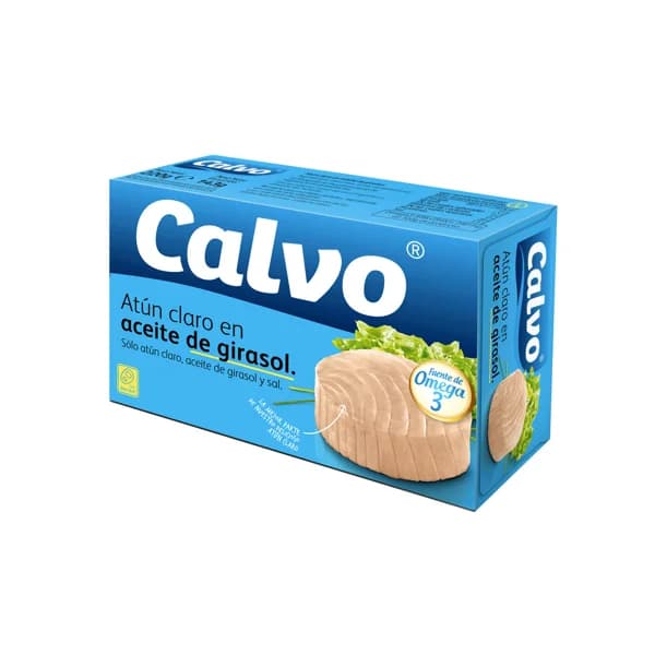 CALVO Atún claro en aceite de girasol 143 g - 0.14 kg - Imagen del producto en Findit