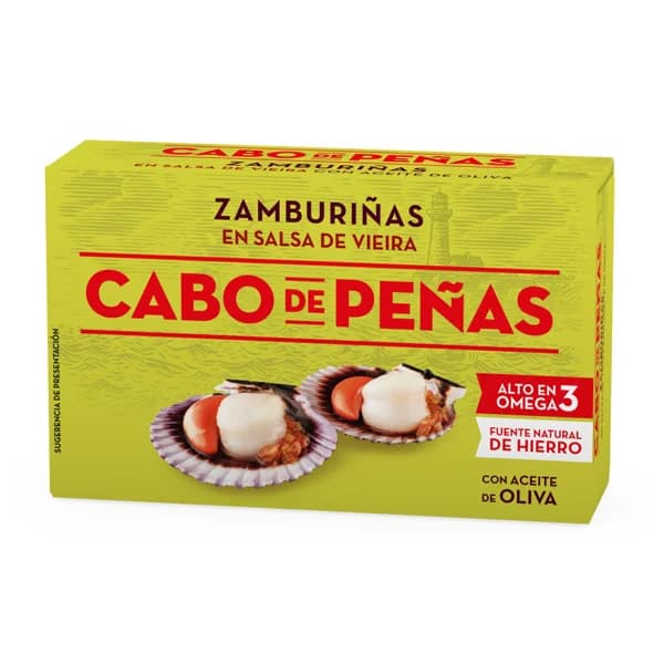 CABO DE PEÑAS Zamburiñas en salsa vieira 65 g. - 0.07 kg - Imagen del producto en Findit