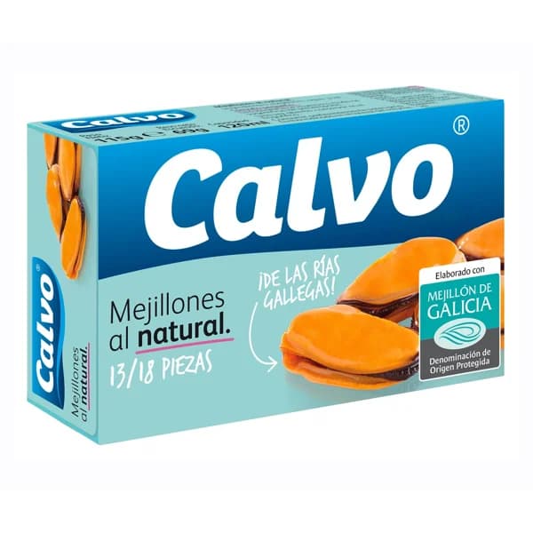 CALVO Mejillón al natural 115 gr. - 0.12 kg - Imagen del producto en Findit