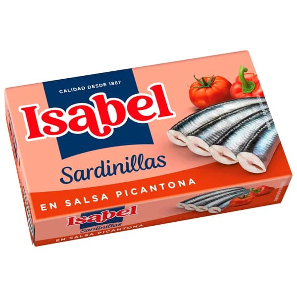ISABEL Sardinillas en salsa picantona 57 g. - 0.06 kg - Imagen del producto en Findit