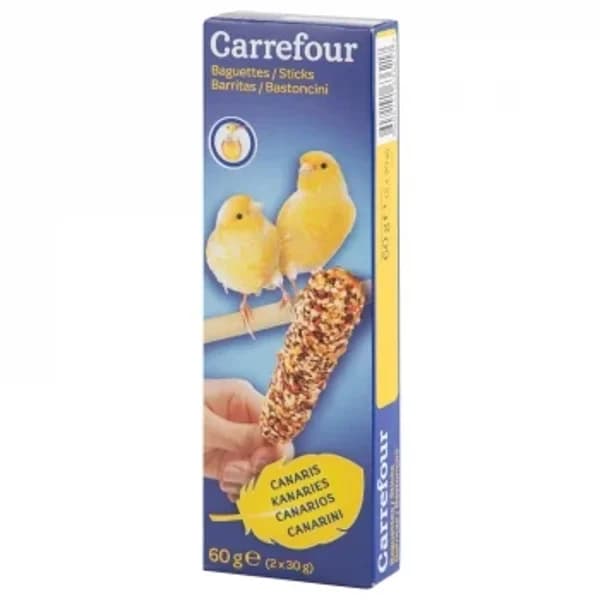 Barritas de miel para canarios Carrefour 2 unidades de 30 g. - 1 ud - Imagen del producto en Findit