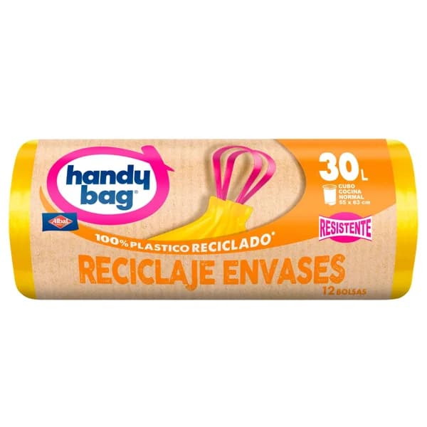 HANDY BAG Bolsas de basura 30L 12bolsas 100% - 1 ud - Imagen del producto en Findit