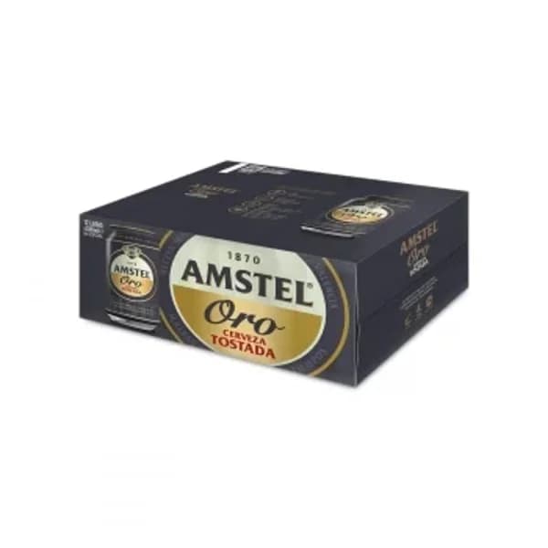 Cerveza tostada Amstel Oro pack 12 latas 33 cl. - 3.97 l - Imagen del producto en Findit