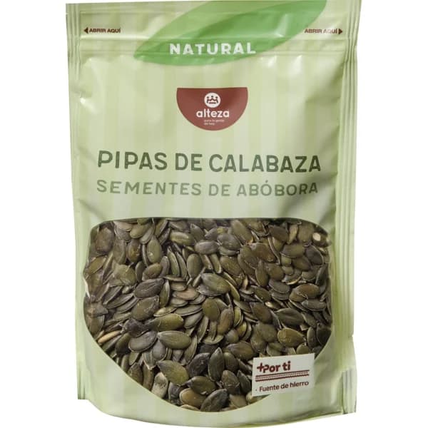 Pipas Calabaza Natural Peladas - 0.2 kg - Imagen del producto en Findit