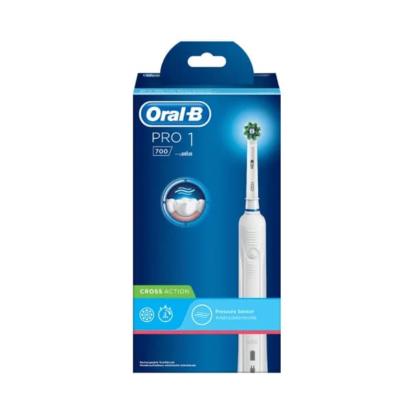 ORAL-B Cepillo de dientes eléctrico recargable con tecnología de Braun ORAL-B Pro 700. - 1 ud - Imagen del producto en Findit