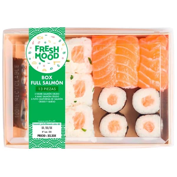 FOODIZ Box full salmón 13 uds. 380 g. - 0.38 kg - Imagen del producto en Findit