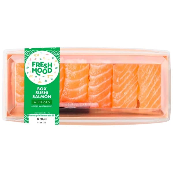 FOODIZ Box sushi salmón 6 uds. 166 g. - 0.17 kg - Imagen del producto en Findit