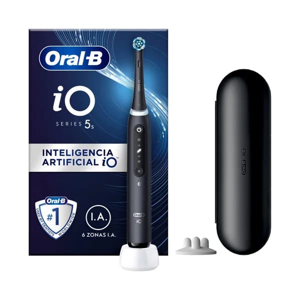 Cepillo de dientes eléctrico ORAL-B iO 5S, tecnología iO, 5 modos, sensor presión. - 1 ud - Imagen del producto en Findit