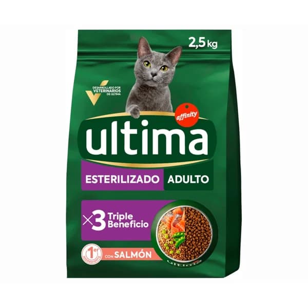 ULTIMA Alimento seco para gato esterilizado adulto de salmón 2,5 kg. - 2.5 kg - Imagen del producto en Findit