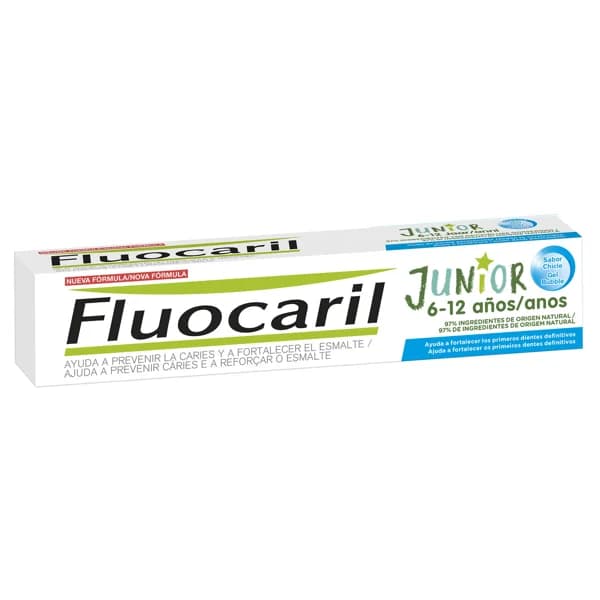 FLUOCARIL Pasta de dientes para niños de 6 a 12 años con sabor a chicle FLUOCARIL Junior 75 ml. - 0.75 l - Imagen del producto en Findit