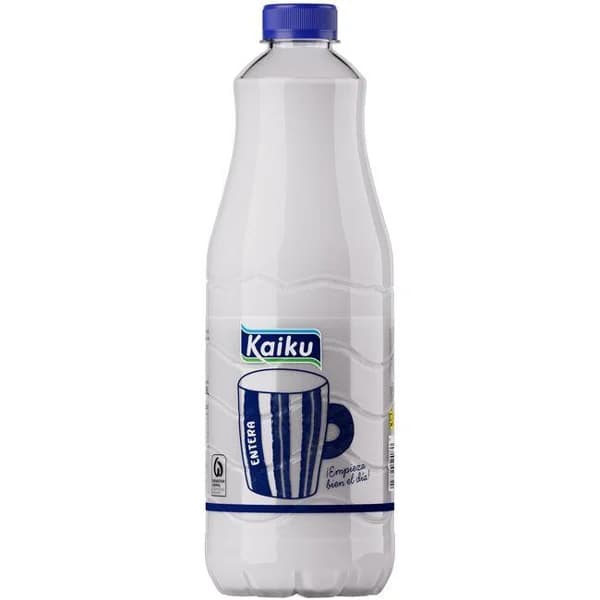 Leche entera KAIKU, botella 1,5 litros - 1.5 l - Imagen del producto en Findit