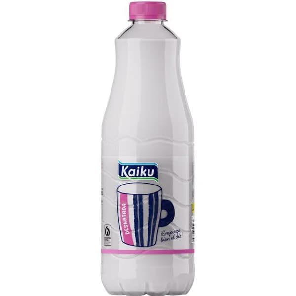 Leche botella desnatada KAIKU, botella 1,5 litros - 1.5 l - Imagen del producto en Findit
