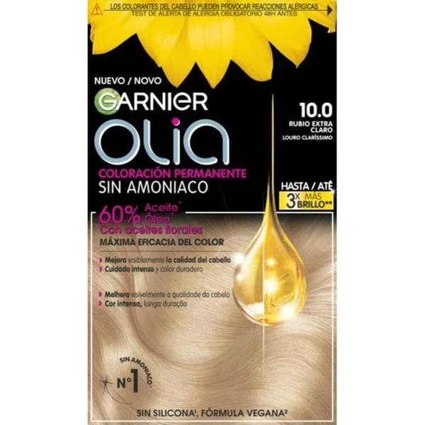 Tinte 10.0 rubio clarísimo OLIA, caja 1 ud - 1 ud - Imagen del producto en Findit