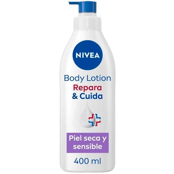 Body milk con pantenol NIVEA REPARA&CUIDA, dosificador 400 ml - 0.4 l - Imagen del producto en Findit
