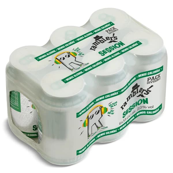 Cerveza baja en calorías session Ramblers de Dia pack 6 x 33 cl - 1.98 l - Imagen del producto en Findit