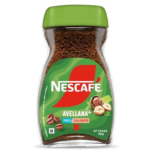 Café soluble sabor avellana Nescafé frasco 95 g - 0.1 kg - Imagen del producto en Findit