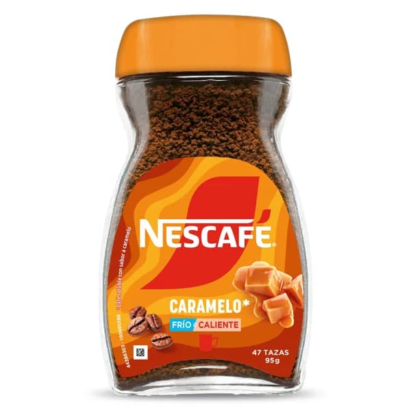 Café soluble sabor caramelo Nescafé frasco 95 g - 0.1 kg - Imagen del producto en Findit