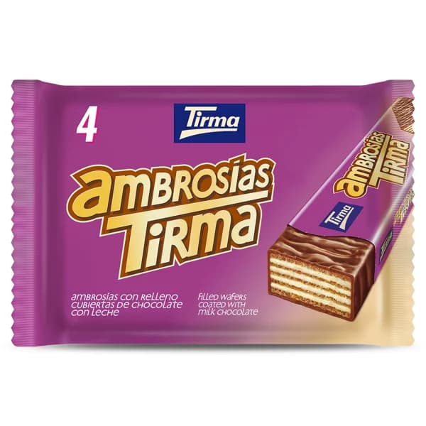 Ambrosías recubiertas de chocolate con leche Tirma bolsa 86 g - 0.09 kg - Imagen del producto en Findit