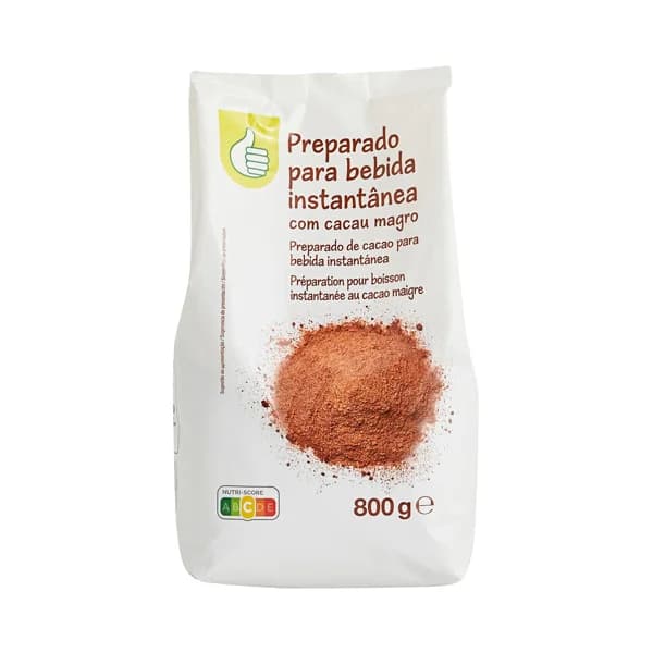 PRODUCTO ECONÓMICO ALCAMPO Preparado de cacao para bebida instantánea 800 g. - 0.8 kg - Imagen del producto en Findit