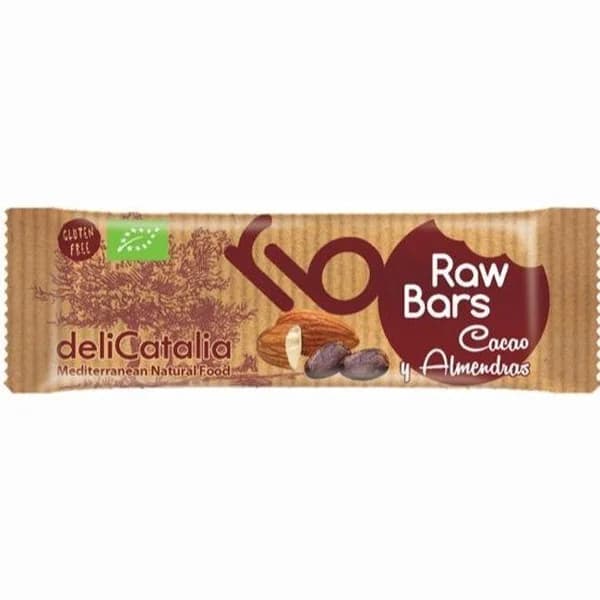 Barrita raw de cacao-almendra DELICATALIA, 1 ud. 30 g - 0.03 kg - Imagen del producto en Findit