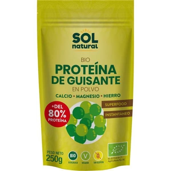 Proteína de guisante Bio SOLNATURAL, bolsa 250 g - 0.25 kg - Imagen del producto en Findit