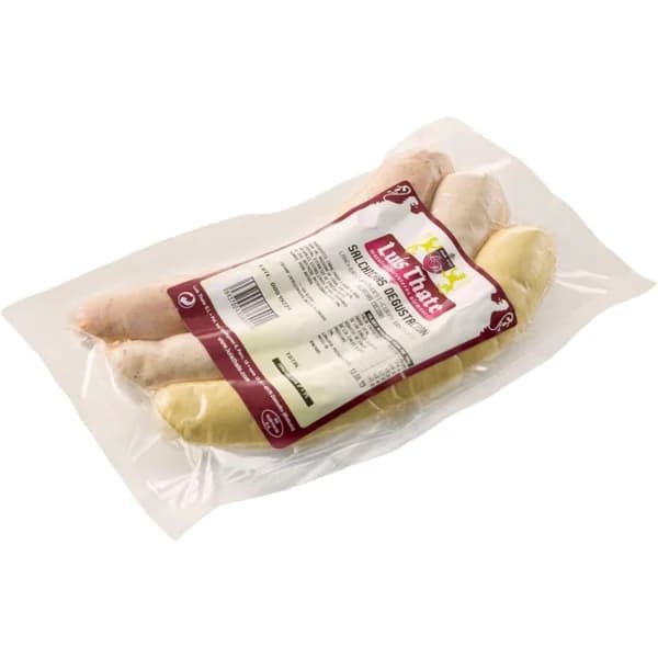 Salchicha degustación LUIS THATE, sobre 400 g - 0.4 kg - Imagen del producto en Findit