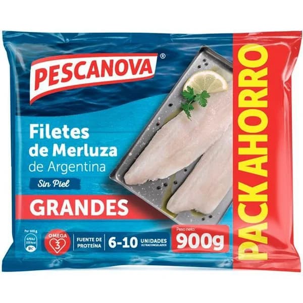 Filete de merluza Argentina PESCANOVA, bolsa 900 g - 0.9 kg - Imagen del producto en Findit