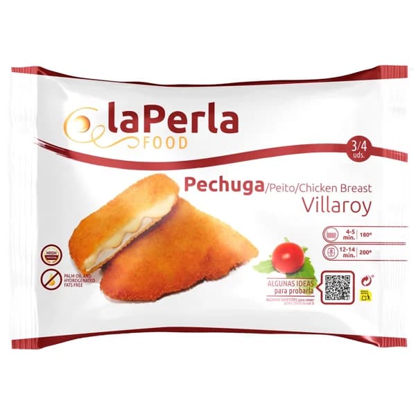 LA PERLA Pechuga villaroy congelada 400 g. - 0.4 kg - Imagen del producto en Findit